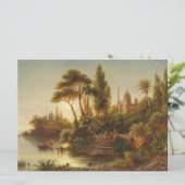 アジアン・ランドスケープ・イン・ザ・夕べ・ライト(サンセット・アート) カード (スタンド正面)