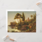 アジアン・ランドスケープ・イン・ザ・夕べ・ライト(サンセット・アート) カード (正面/裏面インサイチュ)