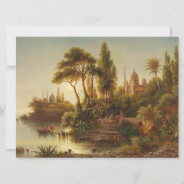 アジアン・ランドスケープ・イン・ザ・夕べ・ライト（サンセット・アート） カード