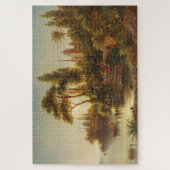 アジアン・ランドスケープ・イン・ザ・夕べ・ライト(サンセット・アート) ジグソーパズル (縦)