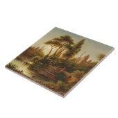 アジアン・ランドスケープ・イン・ザ・夕べ・ライト(サンセット・アート) タイル (側面)
