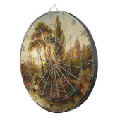 アジアン・ランドスケープ・イン・ザ・夕べ・ライト(サンセット・アート) ダーツボード (正面右)