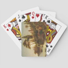 アジアン・ランドスケープ・イン・ザ・夕べ・ライト（サンセット・アート） トランプ