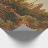 アジアン・ランドスケープ・イン・ザ・夕べ・ライト（サンセット・アート） ラッピングペーパー (角)