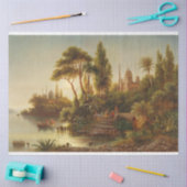 アジアン・ランドスケープ・イン・ザ・夕べ・ライト(サンセット・アート) 薄葉紙 (クラフト)