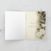 アジアン ヴィンテージ クリーミー セピア フローラ オールオケージョン サンキューカード (内部)