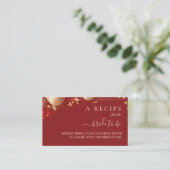 アジア中国のバイリンガル平はっきりしたブライダルシャワー エンクロージャーカード (スタンド正面)