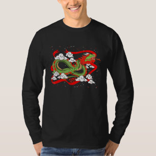 アジア中国の文化動物ファンタジー生物ミティ Tシャツ