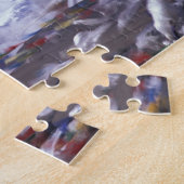 アジア中国チベットタングラ峠祈りの言葉·フラグ ジグソーパズル (側面)