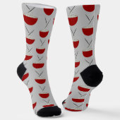 アジア丼パターン ソックス (傾斜あり)