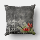 アジア人によっては装飾の枕か屋外のクッションが開花します クッション (裏面)