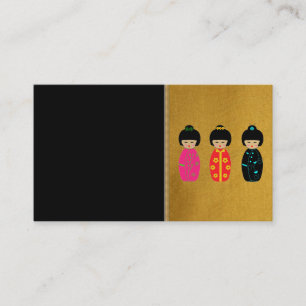 アジア人形ビジネスカード 名刺
