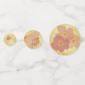 アジア人結婚紙吹雪がイエローゴールドに影響 コンフェッティ (裏面)