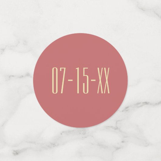 アジア人結婚紙吹雪がイエローゴールドに影響 コンフェッティ (スモール正面)