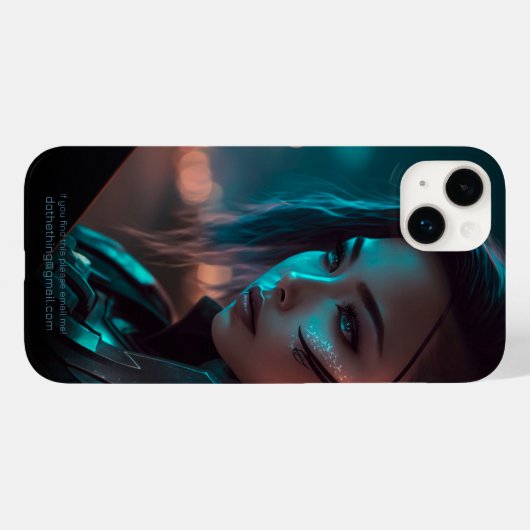 アジア人読の未来の街での夜 Case-Mate iPhoneケース (裏面 (横))