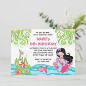 アジア人魚の誕生日の招待状 招待状 (スタンド正面)