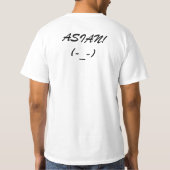 アジア人 Tシャツ (裏面)