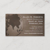 アジア企業のな世界地図はあなたのロゴを加えます 名刺 (正面)