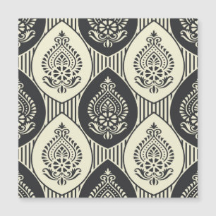 アジア伝統的ダマスク、シームレスなパターン