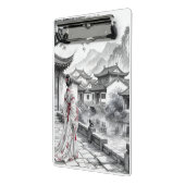 アジア伝統的ビレッジのクリップボード ミニクリップボード (アングル2)