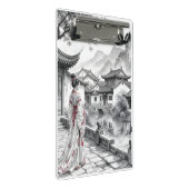 アジア伝統的ビレッジのクリップボード ミニクリップボード (アングル)