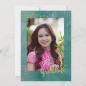 アジア写真卒業発表 サンキューカード (正面)