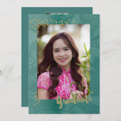 アジア写真卒業発表 サンキューカード (正面/裏面)