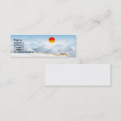 アジア冬の日曜日のプロフィールカード スキニー名刺 (正面/裏面)