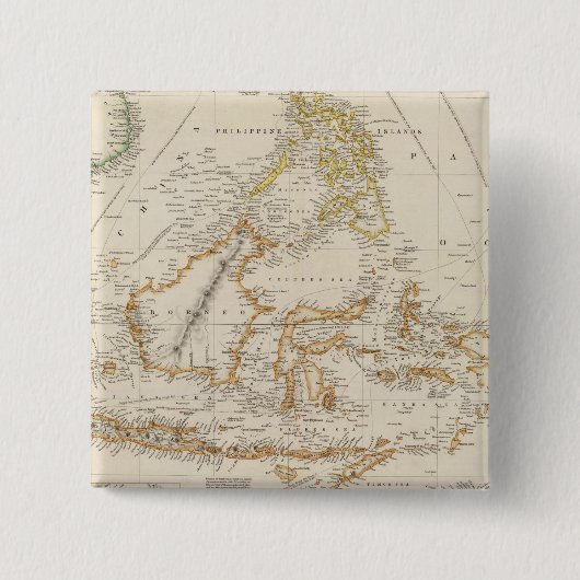 アジア列島 缶バッジ (正面)