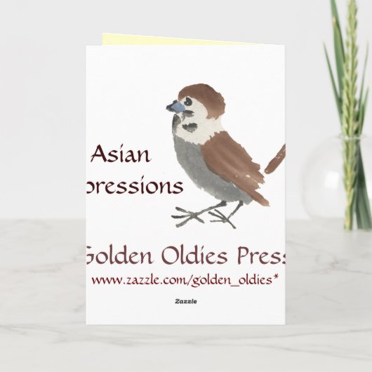 アジア刺激を受けたなヴィンテージカード-のまわりに カード (裏面)