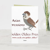 アジア刺激を受けたなヴィンテージカード-ドラゴン カード (裏面)