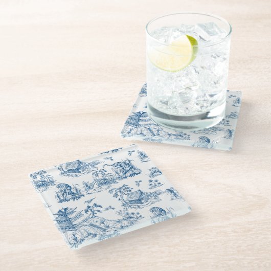 アジア刺激を受けた語 ガラスコースター (アングル)