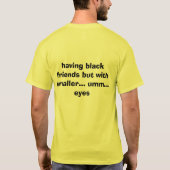 アジア友人 Tシャツ (裏面)