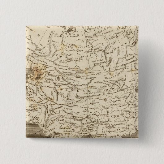 アジア地図（アロースミス） 缶バッジ (正面)