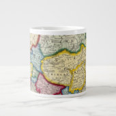 アジア地図 ジャンボコーヒーマグカップ (正面)