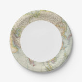 アジア地図 ペーパープレート (正面)