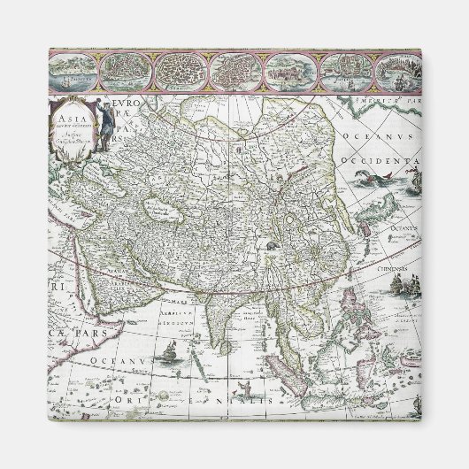 アジア太平洋地域，1617年 マグネット (正面)