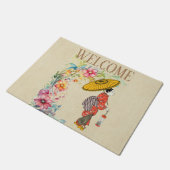 アジア女性のフォーマット ドアマット (アングル)