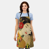 アジア女性コレクション エプロン (着用した状態)