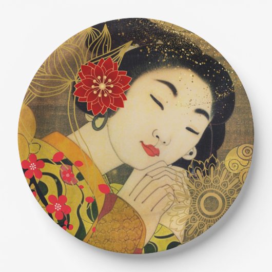 アジア女性コレクション ペーパープレート (正面)