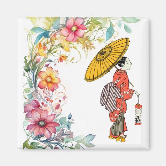 アジア女性磁石 マグネット (正面)