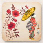 アジア女性飲料用コースター コースター (正面)