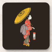 アジア女性飲料用コースター コースター (正面)