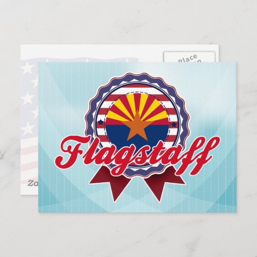 アジア州旗竿 ポストカード (正面/裏面)