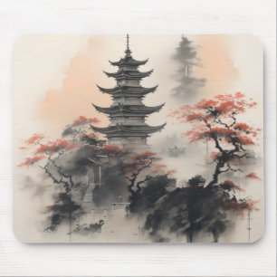 アジア建物自然 マウスパッド
