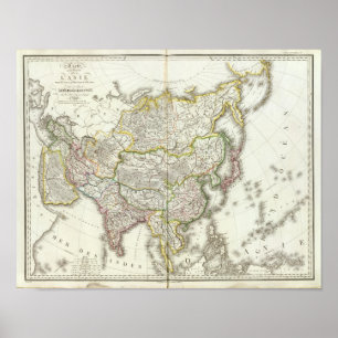 アジア彫刻地図 ポスター