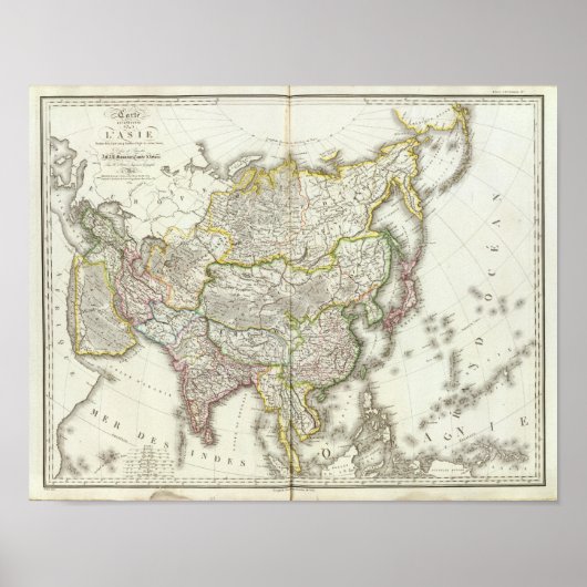 アジア彫刻地図 ポスター (正面)