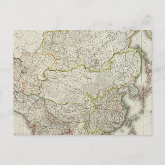 アジア彫刻地図 ポストカード (正面)