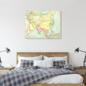アジア政治地図 キャンバスプリント (インサイチュ (寝室))