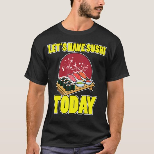 アジア料理すし寿司すしマン刺身日本米 Tシャツ (正面)